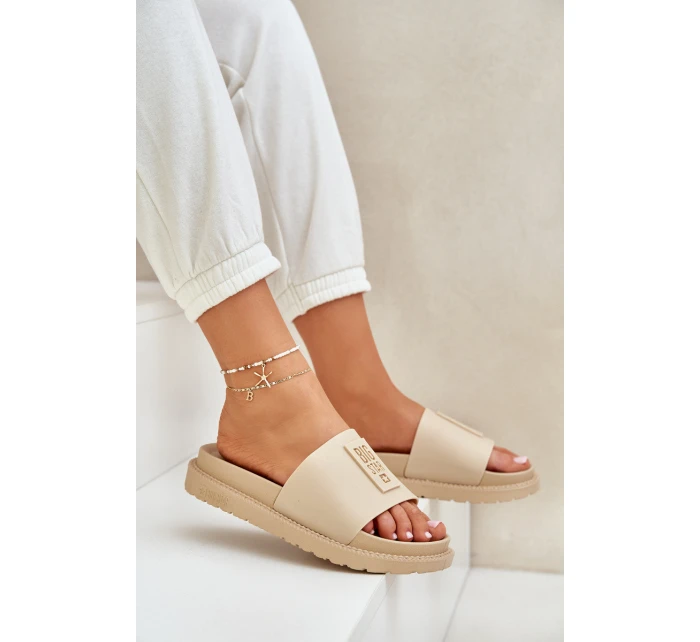 Dámské pantofle Big Star LL274A210 Béžové