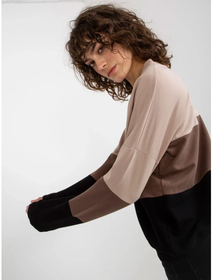 Mikina RV BL 8328.34X černá a béžová