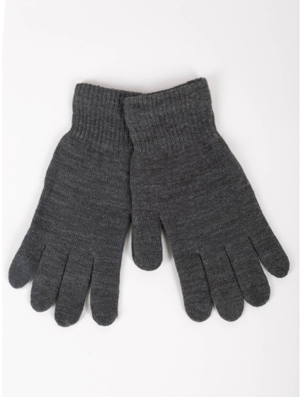 Yoclub Dámské základní šedé rukavice RED-MAG2K-0050-007 Grey
