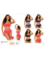 Dámské dvoudílné plavky Alicante 2 malinové model 18153543 - Self Dámské dvoudílné plavky Alicante 2 malinové model 18153543 - Self