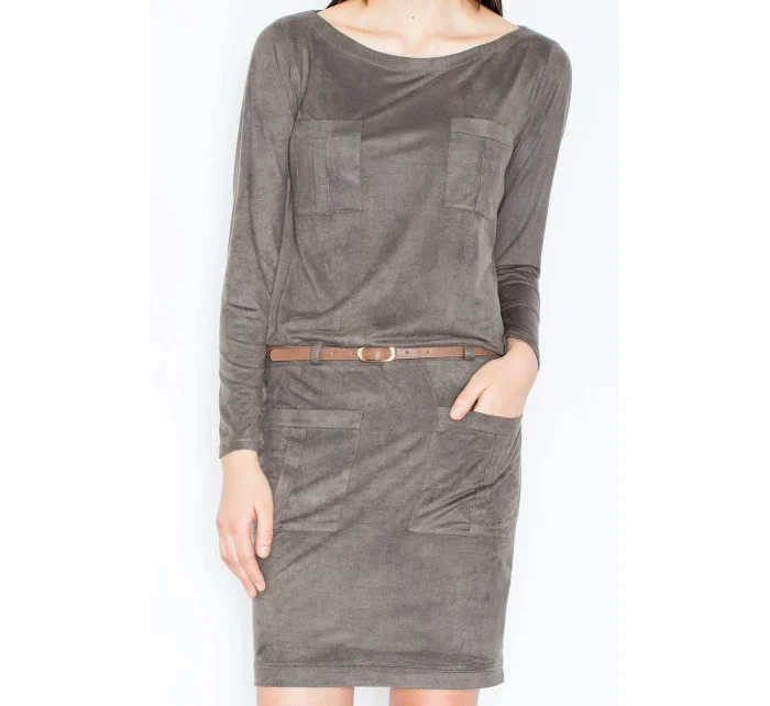 Šaty M452 olivově zelené - Figl