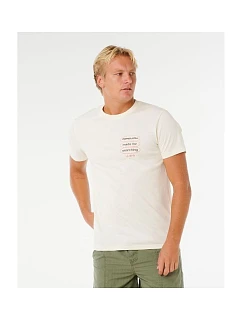Koszulka męska  3 Tee biała model 22245114 - Rip Curl