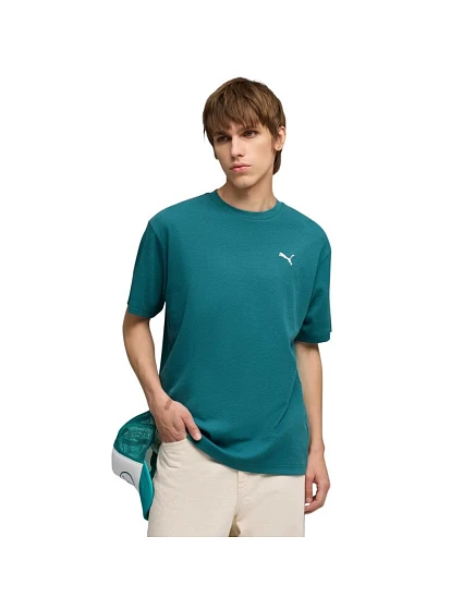 Pánské tričko Puma ESS Elevated Relaxed Tee, zelené, 692018, velikost 41 Pánské tričko Puma ESS Elevated Relaxed Tee, zelené, 692018, velikost 41