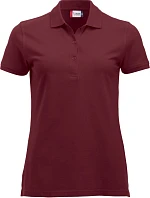 Clique Classic Marion S/S Dámské piqué polo z těžké bavlny 67.8246 burgundy