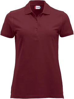 Clique Classic Marion S/S Dámské piqué polo z těžké bavlny 67.8246 burgundy