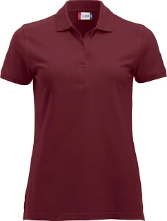 Classic Marion S/S Dámské piqué polo z těžké bavlny model 22457395 burgundy - Clique