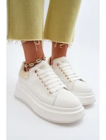 Dámské kožené tenisky GOE NN2N4031 Bílé