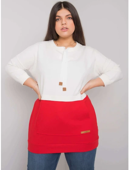 Mikina RV BL 6845.51P bílá a červená Mikina RV BL 6845.51P bílá a červená