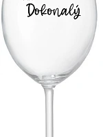 PÁN DOKONALÝ - priehľadný pohár na víno 350 ml