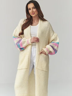 Svetr na zapínání  model 226868 Makadamia