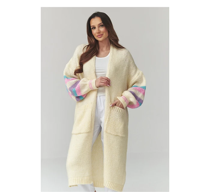 Svetr na zapínání  model 226868 Makadamia