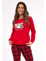 Cornette 671/421 Zimní dlouhé/r Vánoční 3XL-5XL dámské pyžamo