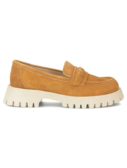 Dámské semišové kožené polobotky lords camel Filippo DP7554