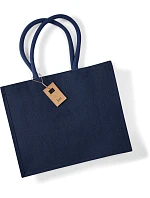 W 407 Jutová nákupní taška "Classic" model 22518451 navy/navy - Westford Mill W 407 Jutová nákupní taška "Classic" model 22518451 navy/navy - Westford Mill