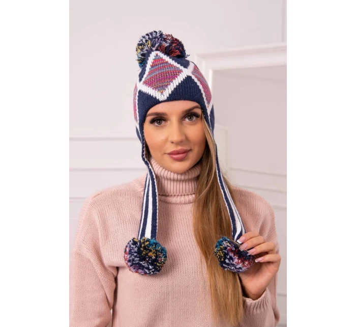 Dámská klapka na uši Eunika K322 navy blue