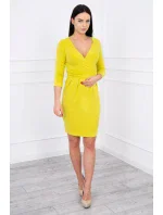 Přiléhavé šaty s výřezem pod prsy kiwi Přiléhavé šaty s výřezem pod prsy kiwi