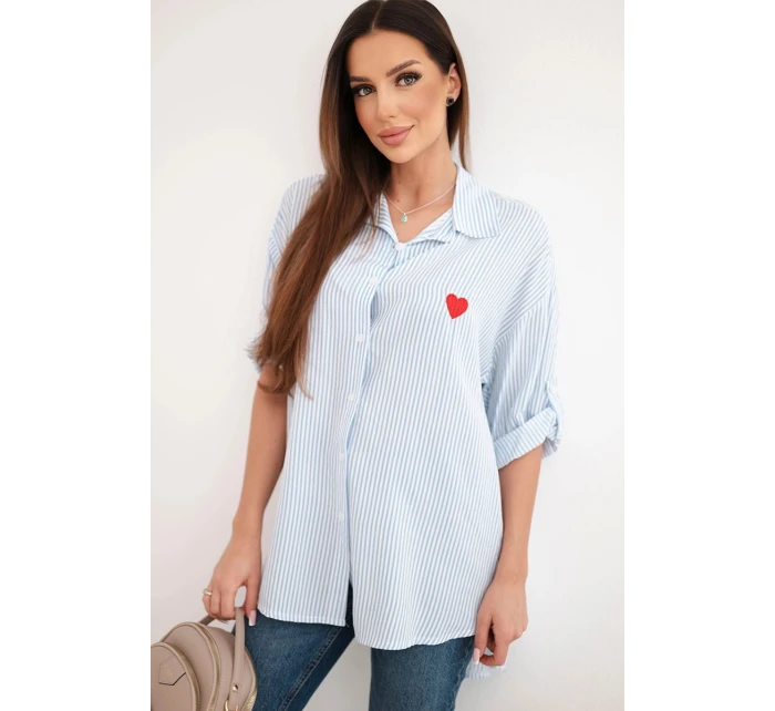 Dámská viskózová košile s krajkovými rukávy a límečkem béžová