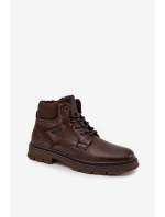 Pánské zateplené kozačky model 21713693 tmavě hnědé - Wrangler