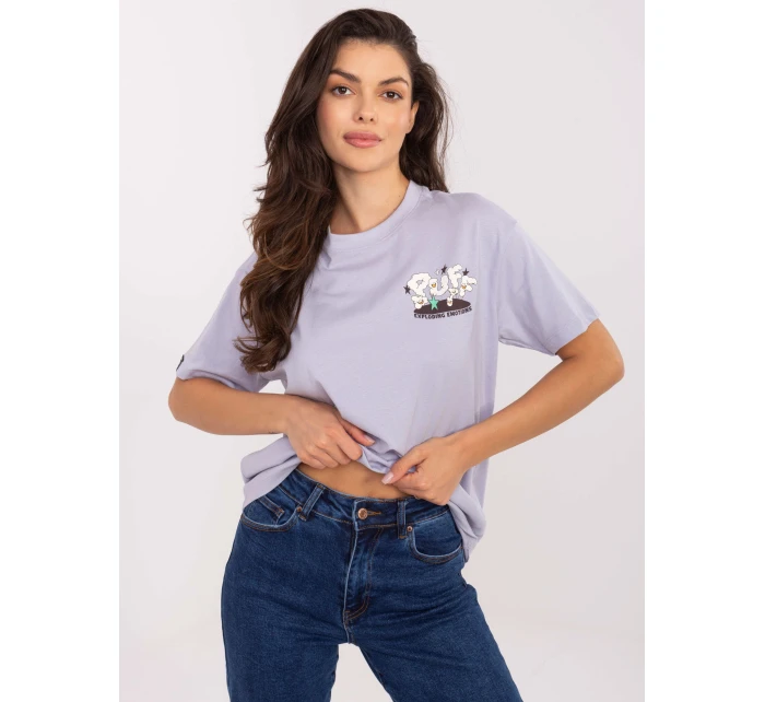 T shirt model 21253032 jasny fioletowy - FPrice