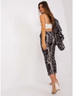 DHJ kalhoty SP 13926 7.52P černá a béžová