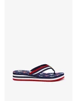 Dámské žabky na klínku Big Star – tmavě modré Dámské žabky na klínku Big Star – tmavě modré