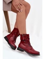 Dámské kotníkové boty Perfecto – bordó Dámské kotníkové boty Perfecto – bordó