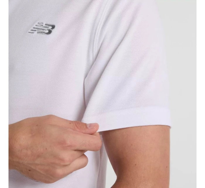 Bavlněná polokošile New Balance Pique M MT51519WT T-Shirt