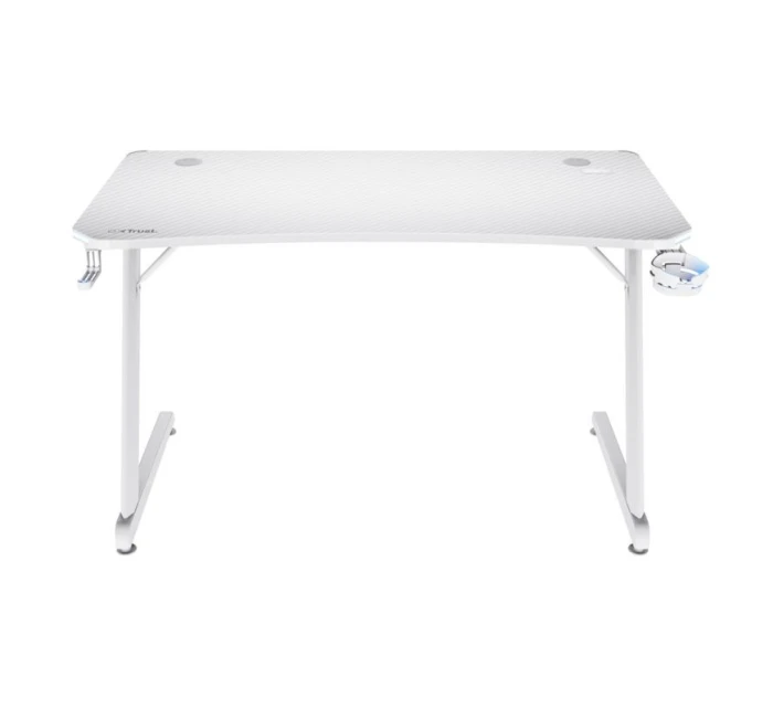 Herní stůl TRUST GXT 709W LUMINUS RGB WHITE