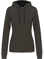 K 465 Dámská mikina s kontrastní kapucí model 22509541 dark grey/black - Kariban K 465 Dámská mikina s kontrastní kapucí model 22509541 dark grey/black - Kariban