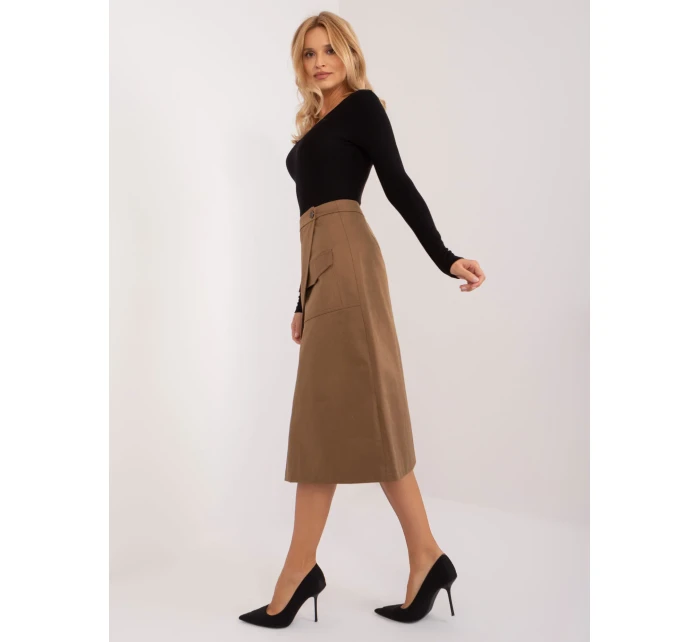 Spódnica EM SD model 19648702 brązowy - FPrice