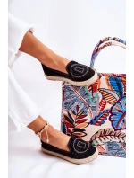 Prolamované Nazouvací dámské espadrilky Černá Meredith Prolamované Nazouvací dámské espadrilky Černá Meredith