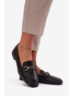 Dámské loafers polobotky s ozdobou Priscelle – černé