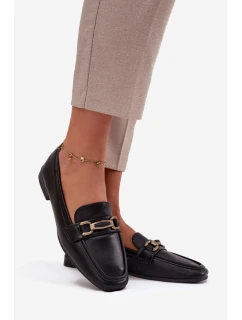 Dámské loafers polobotky s ozdobou Priscelle – černé