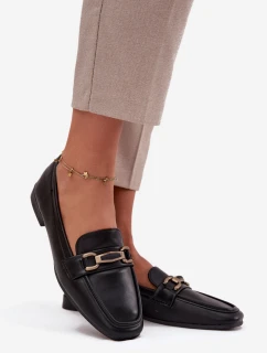 Dámské loafers polobotky s ozdobou Priscelle – černé