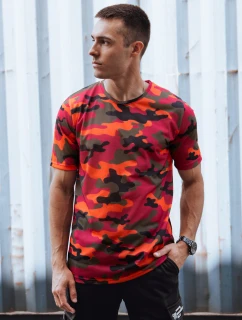 Pánské oranžové moro tričko Dstreet RX5592