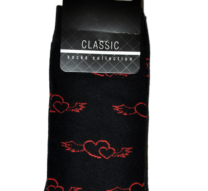 Pánské valentýnské ponožky Bratex 424 Classic Men 39-46