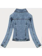 Světle modrá klasická dámská džínová bunda (W025-B) Světle modrá klasická dámská džínová bunda (W025-B)