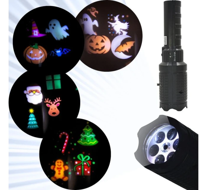 PROJEKTOR LED PROJEKTOR VYMĚNITELNÝ FILM HALLOWEEN SVÁTKY