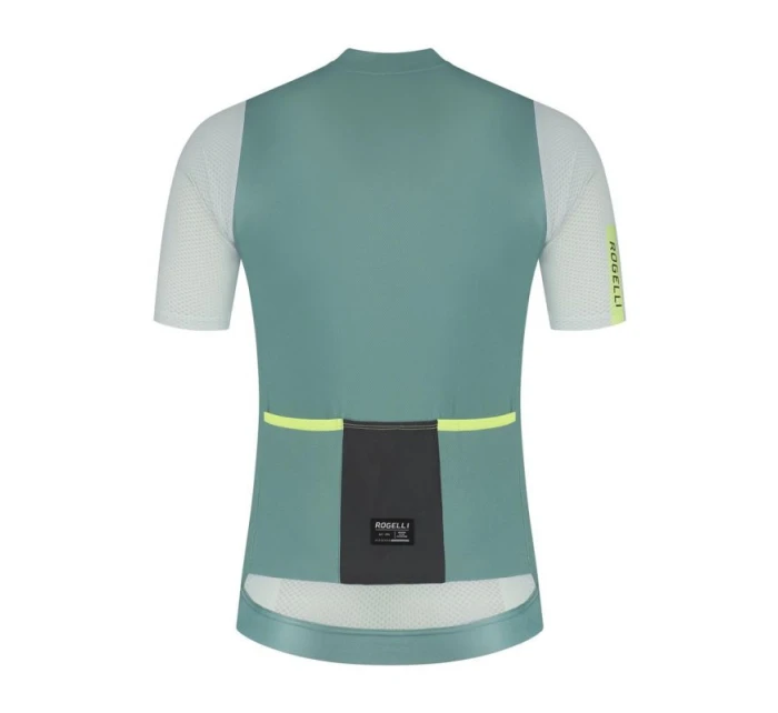 Rogelli FAST tyrkysovo-limetkový dres 2XL