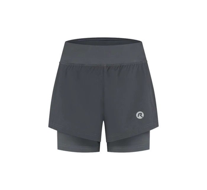 Rogelli dámské šortky 2v1 ESSENTIAL šedé XS