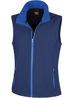 Result R 232F Dámská 2-vrstvá softshell vesta "Printable" 30.232F navy/royal