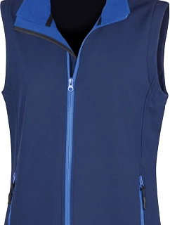 Result R 232F Dámská 2-vrstvá softshell vesta "Printable" 30.232F navy/royal