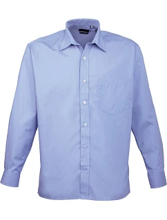 PR 200 Popelínová košile s dlouhým rukávem model 22474186 mid blue - Premier