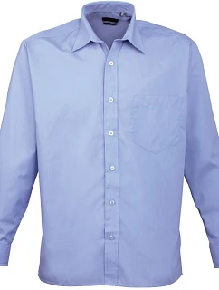 PR 200 Popelínová košile s dlouhým rukávem model 22474186 mid blue - Premier