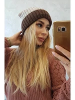 Fleecová čepice Bojana K265 cappuccino+světle béžová+tmavě béžová Fleecová čepice Bojana K265 cappuccino+světle béžová+tmavě béžová