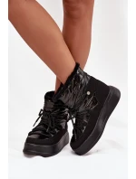 Dámské zimní boty na platformě Lee Cooper LCJ 25 03 3814 Černé