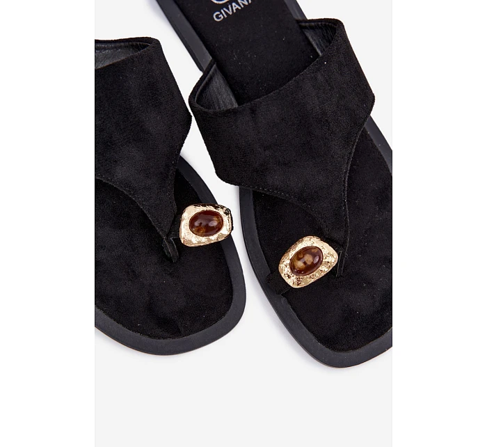 Dámské ploché žabky s ozdobným detailem Fedira