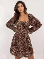 Šaty DHJ SK černá a béžová model 20509577 - FPrice Šaty DHJ SK černá a béžová model 20509577 - FPrice