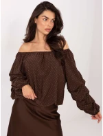 Bluzka MI BZ model 21795584 brązowy - FPrice Bluzka MI BZ model 21795584 brązowy - FPrice