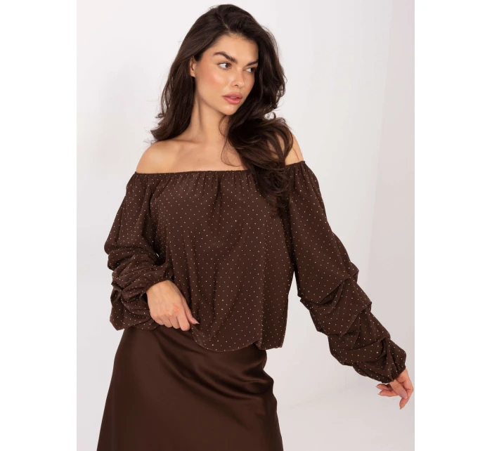 Bluzka MI BZ model 21795584 brązowy - FPrice Bluzka MI BZ model 21795584 brązowy - FPrice